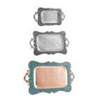 4 személyes perzsa türkiz tálca