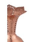 Perzsa türkiz, áttört mintás váza 37 cm