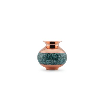 Perzsa türkiz, öblös váza 8 cm