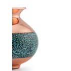 Perzsa türkiz, öblös váza 8 cm