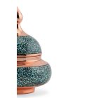 Perzsa türkiz cukortartó tetővel 10 cm