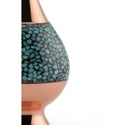 Perzsa türkiz karcsú váza 12 cm