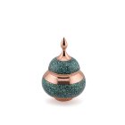 Perzsa türkiz cukortartó tetővel 15 cm