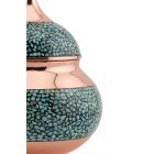 Perzsa türkiz cukortartó tetővel 15 cm