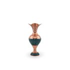 Perzsa türkiz, áttört mintás váza 16 cm