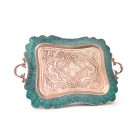 Perzsa türkiz tálca 52 cm