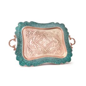 Perzsa türkiz tálca 52 cm