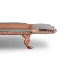 Perzsa türkiz, négyzet alakú réz tálca 