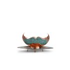 Perzsa türkiz kashkul kínáló, tálcával