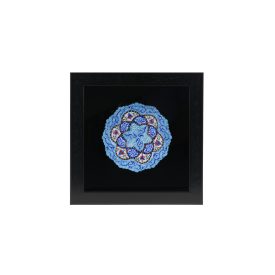 Minakari dísztányér keretben 20 cm