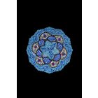 Minakari dísztányér keretben 20 cm