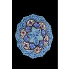 Minakari dísztányér keretben 20 cm