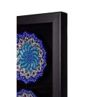 3 db-os Minakari dísztányér keretben