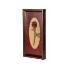 Rózsamintás falikép fából