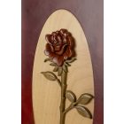 Rózsamintás falikép fából