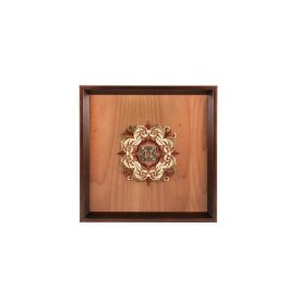 Falikép fából, ornamentikus mintával