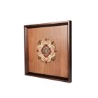 Falikép fából, ornamentikus mintával