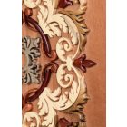 Falikép fából, ornamentikus mintával