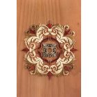 Falikép fából, ornamentikus mintával