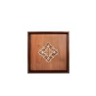 Falikép fából, világos perzsa mintával