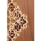 Falikép fából, világos perzsa mintával