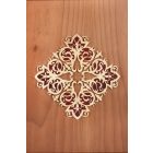 Falikép fából, világos perzsa mintával