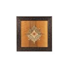 Falikép fából, perzsa mintával, széles kerettel