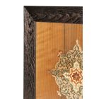 Falikép fából, perzsa mintával, széles kerettel