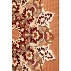 Falikép fából, kerek virágos mintával