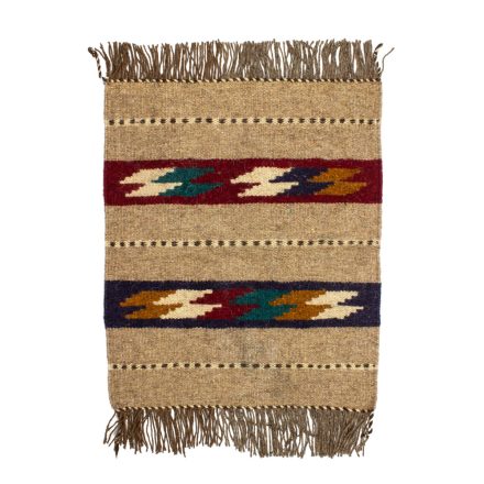 Kilim - drapp színű, geometrikus mintával