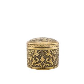 Gravírozott sárgaréz ékszerdoboz