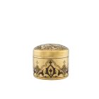 Gravírozott sárgaréz ékszerdoboz