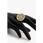 3 részes türkiz-fekete ékszerszett - kerek