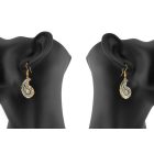 3 részes türkiz-fekete Boteh ékszerszett