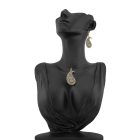 3 részes kék-fekete Boteh ékszerszett