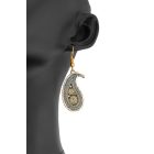 3 részes kék-fekete Boteh ékszerszett