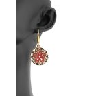 3 részes piros-fekete ékszerszett - kerek