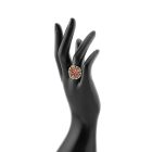 3 részes piros-fekete ékszerszett - kerek