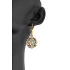 3 részes fekete-türkiz ékszerszett