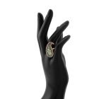 3 részes türkiz-fekete Boteh ékszerszett