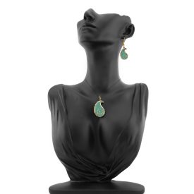 3 részes türkiz Boteh ékszerszett