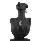 3 részes fekete-arany Boteh ékszerszett