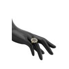 3 részes türkiz-fekete ékszerszett - kerek