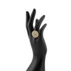 3 részes kék-arany ékszerszett - kerek