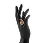 3 részes arany-piros Boteh ékszerszett