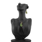 3 részes zöld-arany Boteh ékszerszett