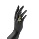 3 részes zöld-arany Boteh ékszerszett