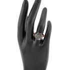 4 részes türkiz berakásos virág ékszerszett