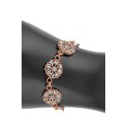 4 részes türkiz berakásos virág ékszerszett