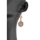 4 részes türkiz berakásos virág ékszerszett